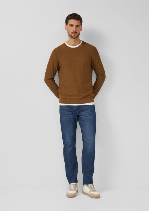 Produktbild s.Oliver Strickpullover Strickpullover mit Flammgarnstruktur (S)