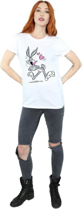 Actual product image Looney Tunes Womens/Ladies Bugs Bunny In Love Cotton Boyfriend T-Shirt (S)
