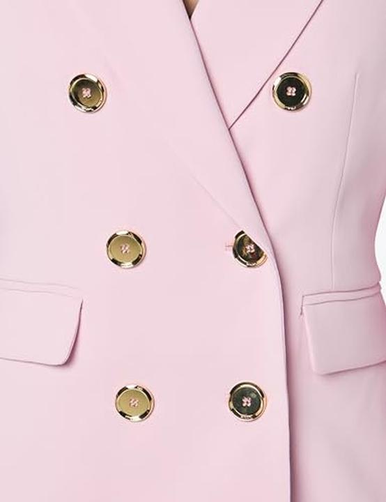 Actual product image Pinko Granat Crêpe Stretch Jacket with Metallic Button (44)