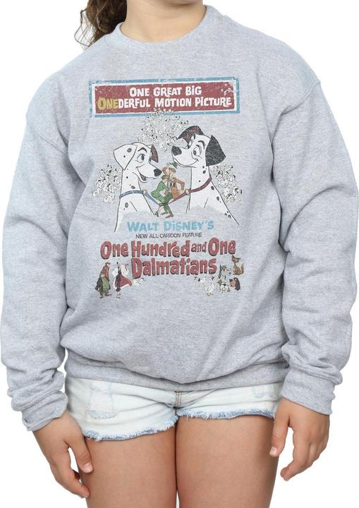 Produktbild Disney 101 Dalmatians Retro Poster Sweatshirt Mädchen (116)