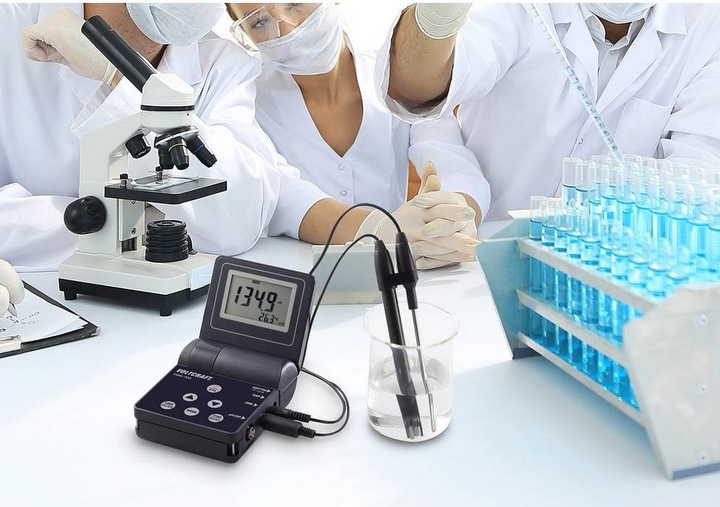 Actual product image Voltcraft KBM-700 Combined measuring device conductivity, pH value, redox (ORP), temperature, salt
