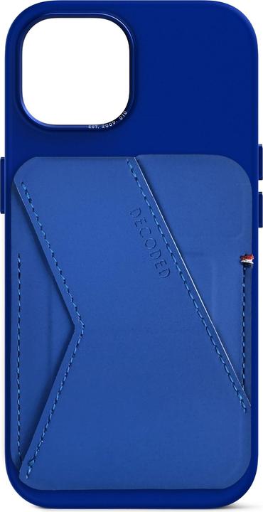 Actual product image Decoded Silicone MagSafe Card Stand Sleeve Galactic Blue