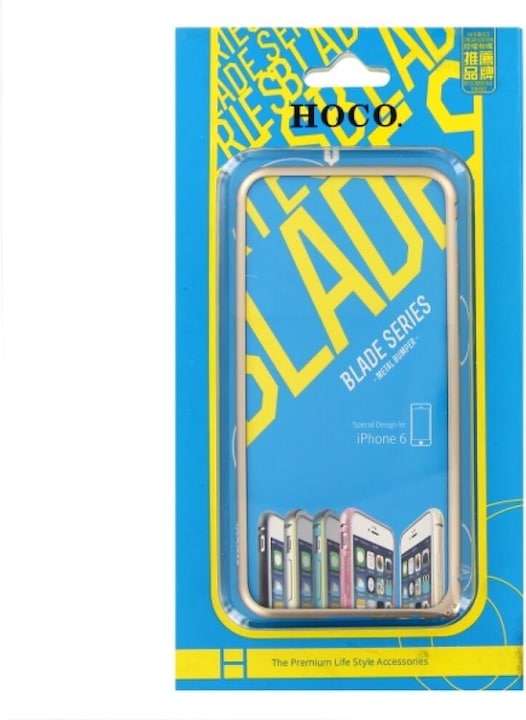 Produktbild Hoco iPhone 6 / 6S Buckle Metal Bumper gold (Apple iPhone 6, Apple iPhone 6s)