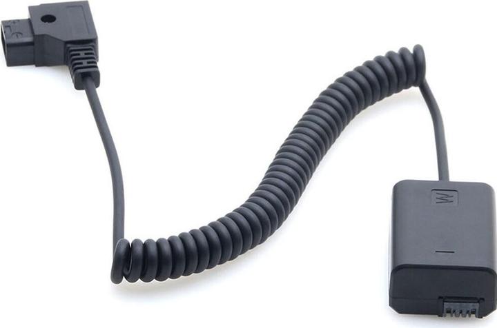 Actual product image Caruba Sony NP FW50 full decoding dummy battery + D TAP (spring cable) (Camera battery)