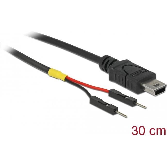 Thumbnail - Delock USB Stromkabel Mini-B auf 2 x Pfostenstecker einzeln Strom 30 cm (0.30 m), USB Kabel