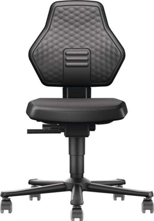 Produktbild Bimos Arbeitsdrehstuhl Air Flow Rollen Kunstlederpolster schwarz 450-600 mm