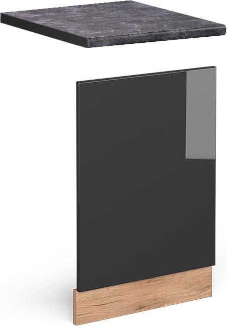 Anthrazit, Anthrazit hochglanz, Goldkraft Eiche