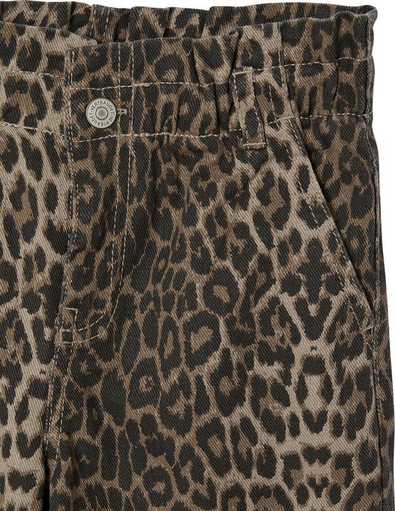 Actual product image Vertbaudet Weite Mädchen Paperbag-Hose mit Leopardenmuster (140)