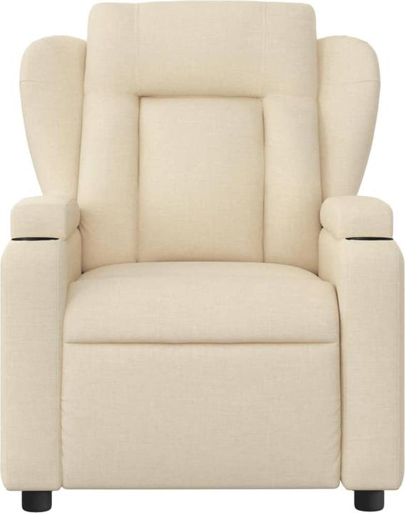 Immagine prodotto VidaXL Poltrona massaggiante in tessuto color crema,Colore: Crema,Materiale: Tessuto (100