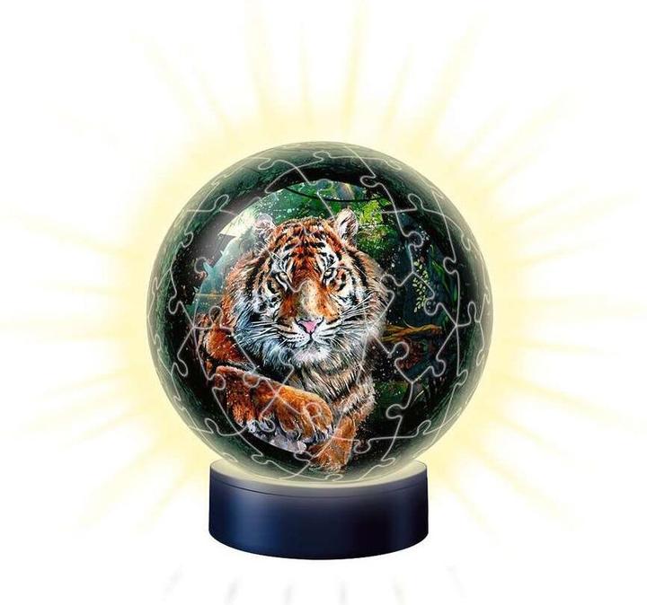 Productafbeelding Ravensburger Nachtlampje roofkatten (72 onderdelen)