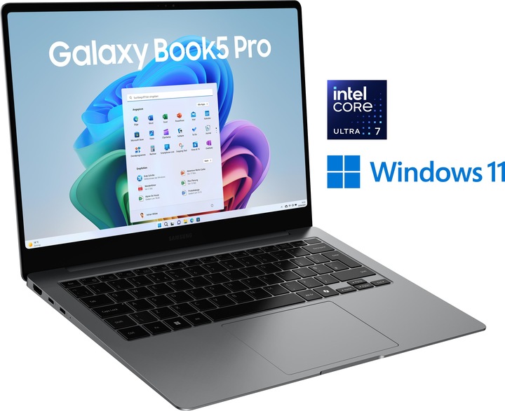 Image du produit Samsung Galaxy Book5 Pro (14", Intel Core Ultra 7 258V, 34.36 Go, 1000 Go, DE)