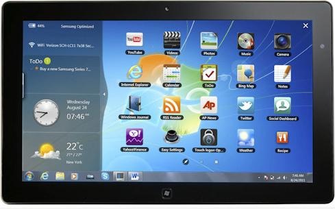 Produktbild Samsung Series 7 Slate PC, i5, 64 GB - WiFi + 3G (3G, 64 GB, Schwarz)