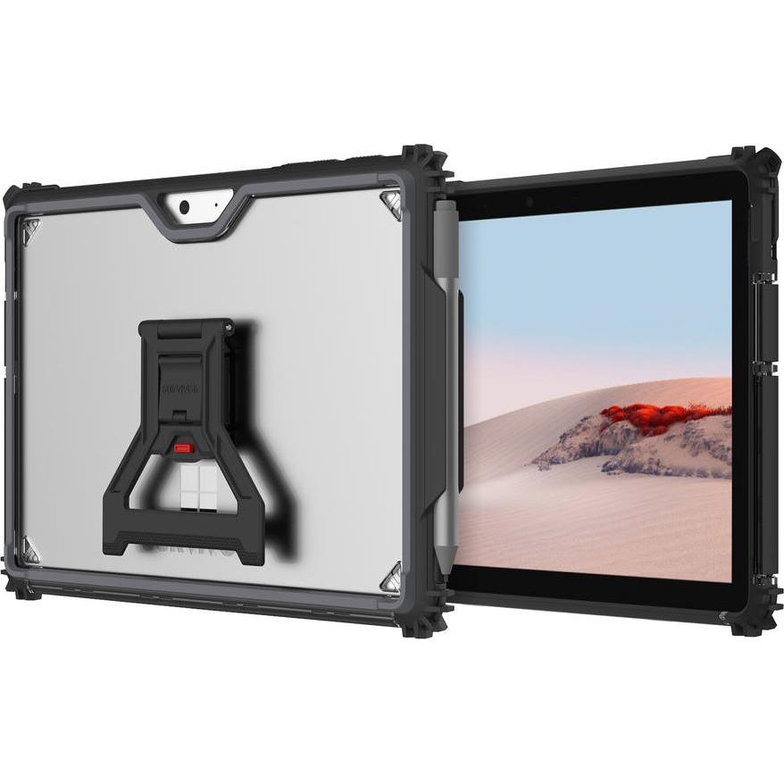 Griffin Survivor Strong - Back cover for tablet - rugged - grey, black, clear - 10.5" - for Microsof (1, 3), Tablet Hüll...