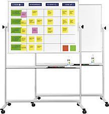 Image du produit Magnetoplan SCRUM BOARD - Kit standard de tableau blanc (1200 x 900 mm)