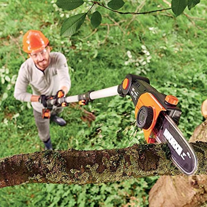 Immagine prodotto Worx Nitro WG325E AkkuAstkettensäge auf Teleskopschaft2Ah 20V (Sega a catena a batteria, Sega a catena elettrica)