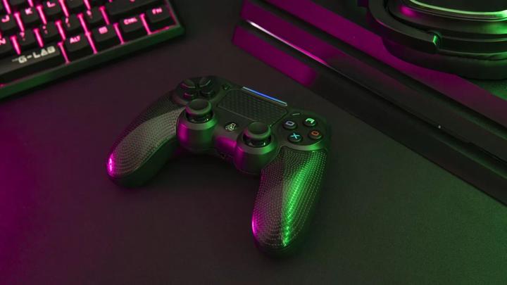 Actual product image The G-Lab K-Pad Thorium PS4 Bluetooth Gamepad Schwarz (PC, PS4)