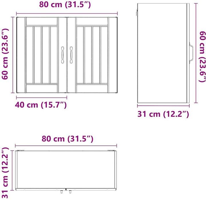 Immagine prodotto vidaXL Madlene (80 x 31 x 60 cm)