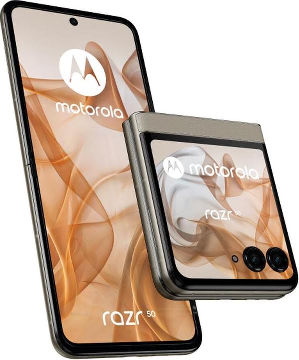 Actual product image Motorola Razr 50 (256 GB, Beach Sand, 6.90", SIM + eSIM, 5G)
