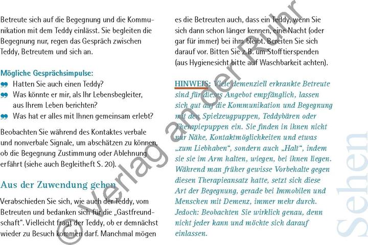 Produktbild Sinnesaktivierung für Bettlägerige (Deutsch, Marion Jettenberger, Susanne Moser-Patuzzi, 2016)