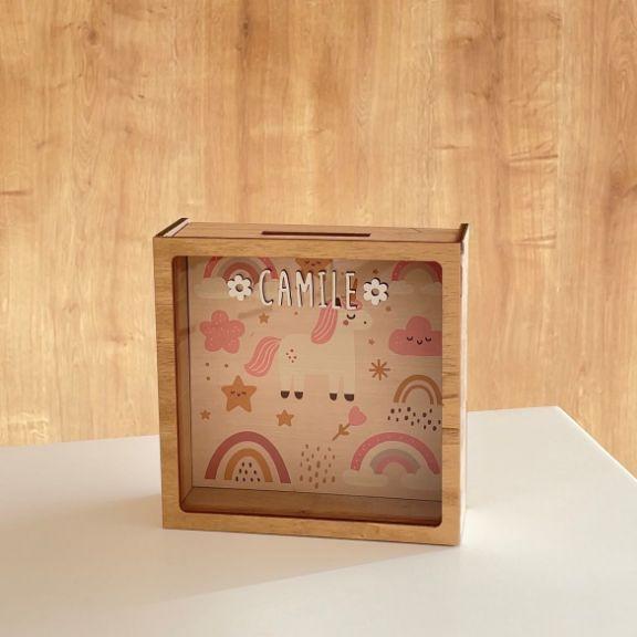 Produktbild TOP Spardose Einhorn personalisiert