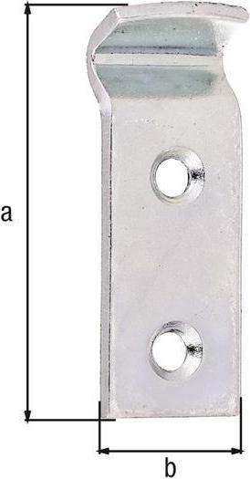Actual product image Alberts Locking hook for box lock type D 18 x 51 mm, galv. yellow galvanised (Crate locks, 50 pcs.)