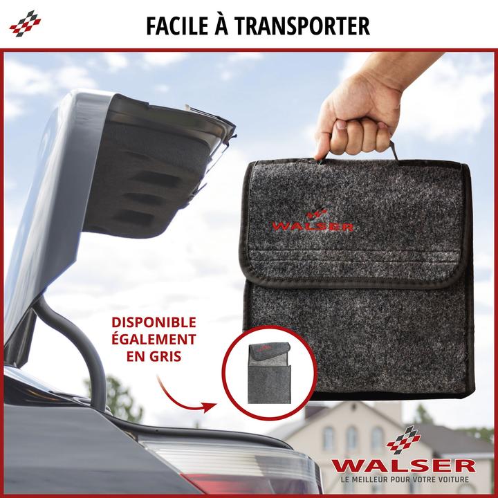 Image du produit Walser Sac de coffre Toolbag taille L, sac de rangement pour voiture noir 50x16x21cm