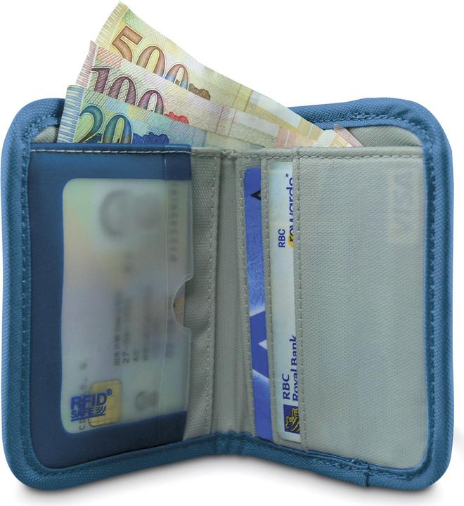 Actual product image Pacsafe RFIDtec 50 RFID-blocking Compact Bi-fold Wallet blue (26 l)