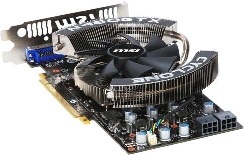 Actual product image MSI GTX-460 Cyclone OC 1GB DDR5, PCI-E 2.0 x16 (1 GB)