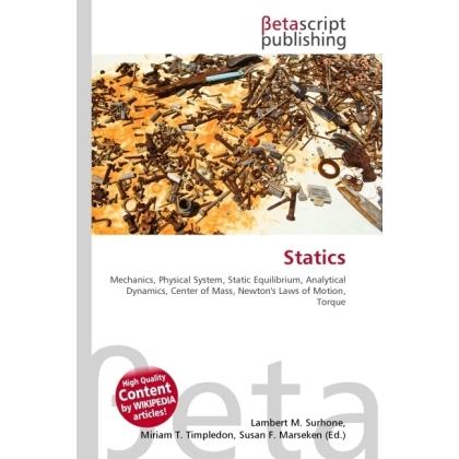 Thumbnail - Statics, Fachbücher von Lambert M. Surhone, Miriam T. Timpledon, Susan F. Marseken