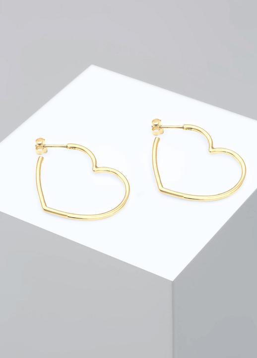 Produktbild Elli Creolen im Herz Design (Sterling Silber)