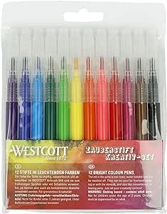 Produktbild Westcott 12 Airbrush-Stifte farbsortiert (Mehrfarbig)
