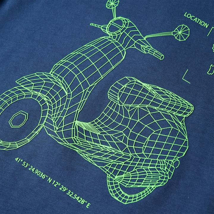 Immagine prodotto vidaXL Maglietta per bambini blu scuro 116,Materiale: 100 (116)