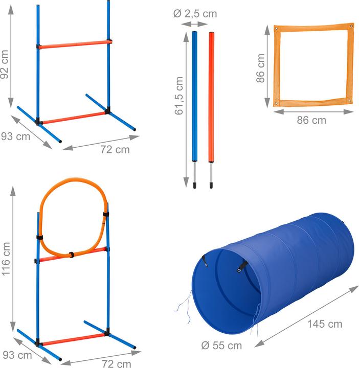 Actual product image Relaxdays Agility Set für Hunde (Agility)