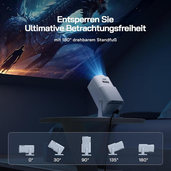 Actual product image Wolfang Mini Projector Full HD 1080P (Full HD)