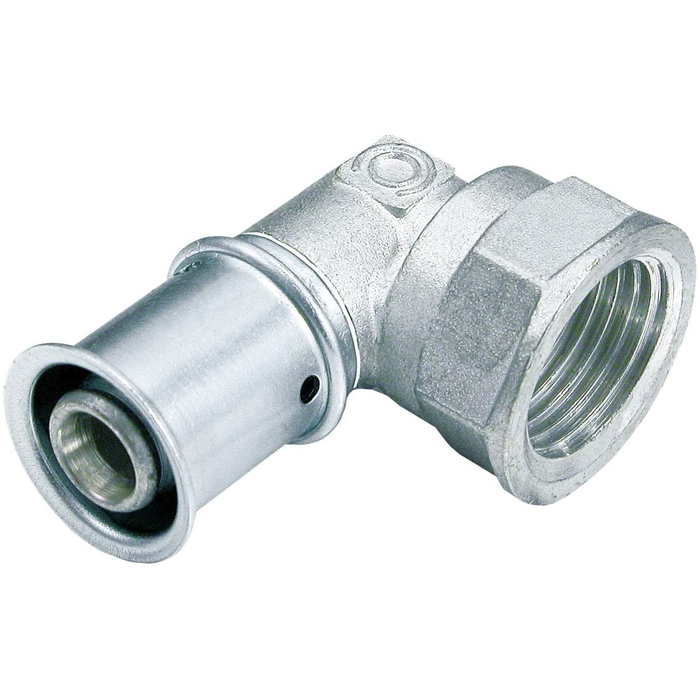 Multitubo, Rohrverbindungstechnik, Press-Winkel 90Gr IG 20mmx1/2Zoll (Pressverbindung)