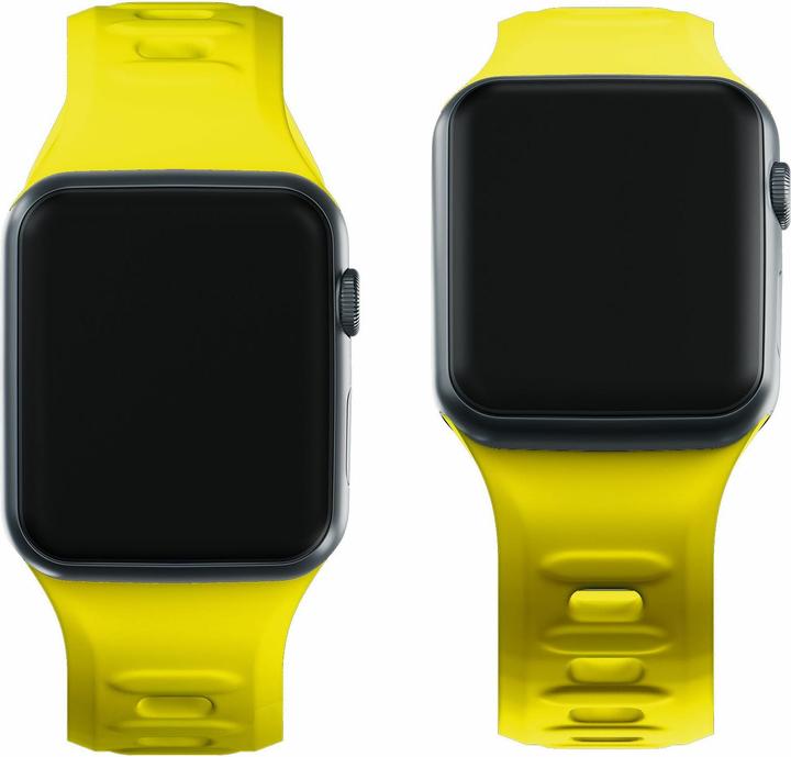 Produktbild 3MK Silicone Watch Strap żółty/yellow dla Apple Watch 38/40/41mm (Edelstahl, Silicone)