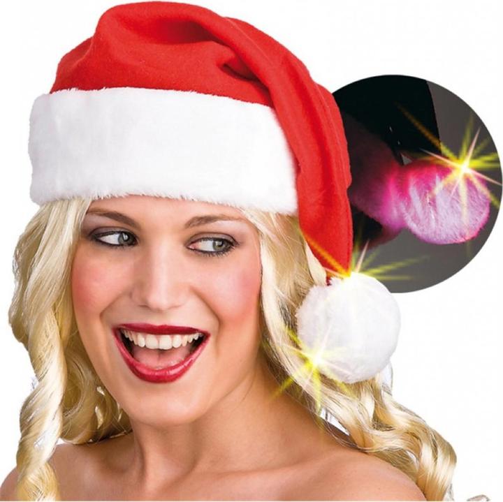 Immagine prodotto Fasnacht Cappello di Babbo Natale LED rosso