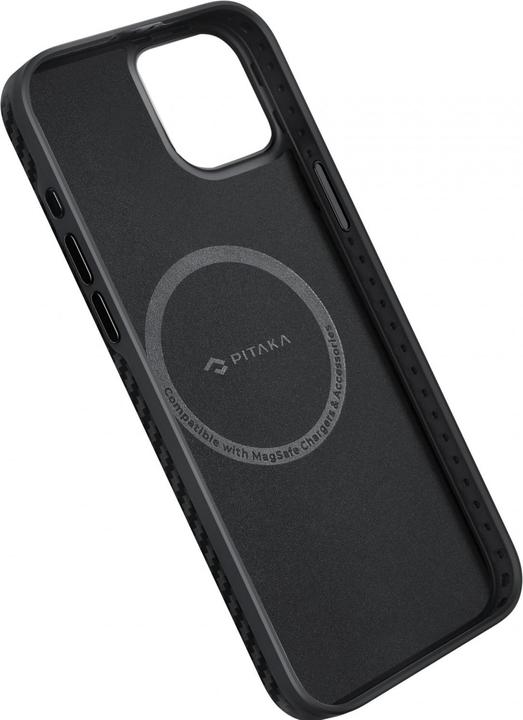 Actual product image Pitaka MagEZ Case Pro 4 1500D for iPhone 15 Black/Grey Twill (Apple iPhone 15)
