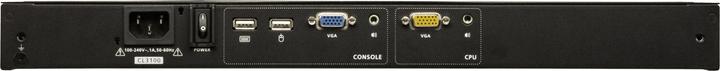Actual product image Aten CL3100NX UK Short depth single rail 18.5" LCD console (USB, VGA), UK layout