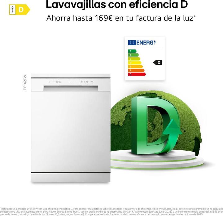 Produktbild LG Geschirrspüler DF142FW 5P QUADWASH 60 cm Weiss