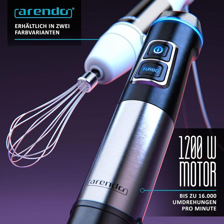 Produktbild Arendo Stabmixer-Set mit 4-flügeligem Messer