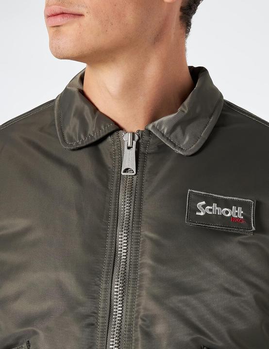 Actual product image Schott Nyc Unisex Bomber Jacket with Single Compartment and Two Straps (M)