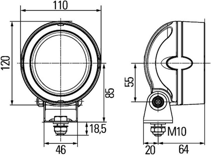 Image du produit Hella Projecteur de travail à LED Éclairage de proximité pour VAN HOOL LIEBHERR
