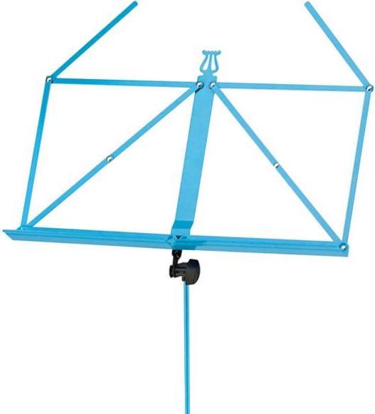 Actual product image K&M 100-1 Music Stand Sea Blue with Clamp Lamp