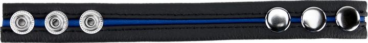 Productafbeelding Red Leather Adjustable Leather Cockring - Blue (5.50 cm)