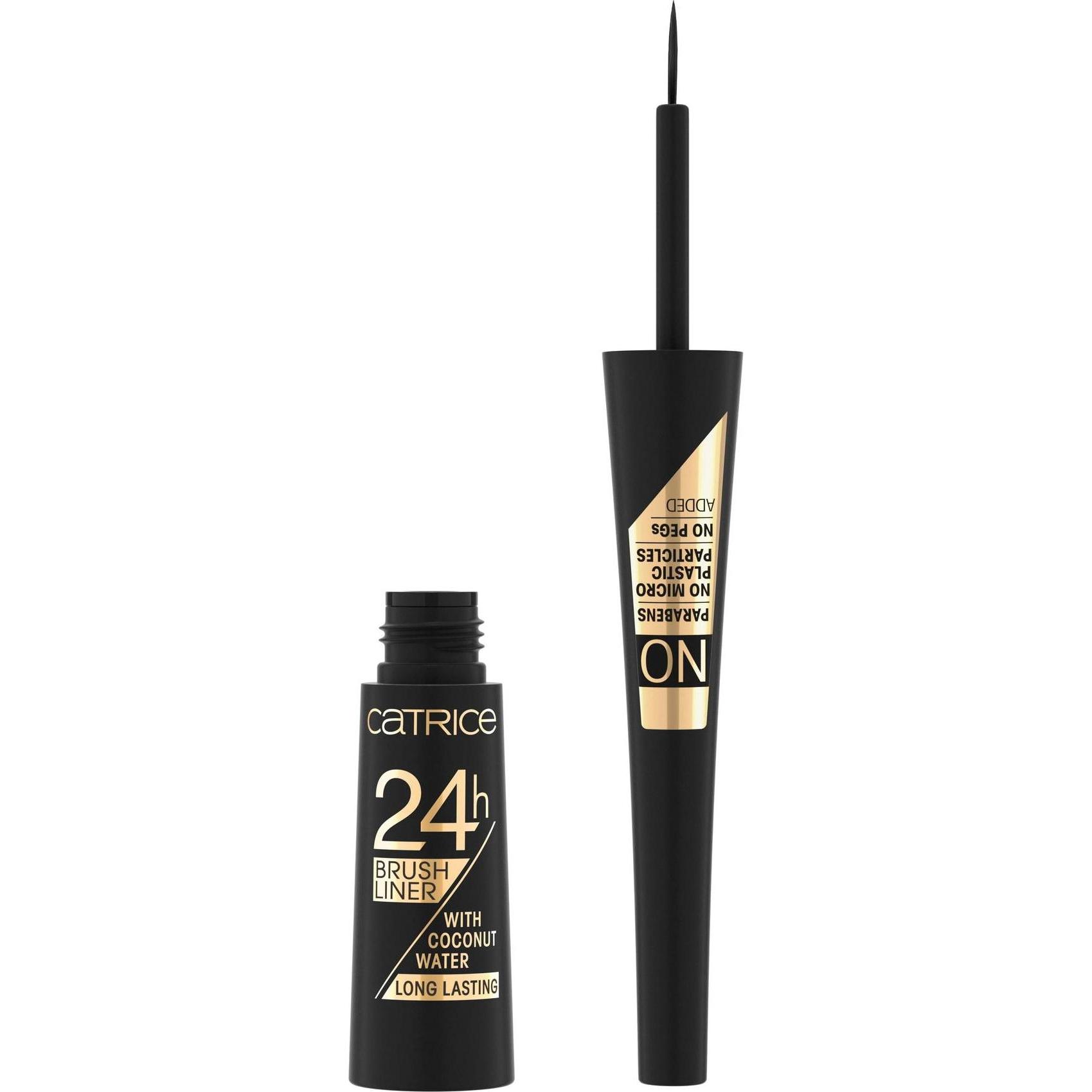 Catrice, Eyeliner + Kajal, 24h Brush Liner (010 Schwarz)