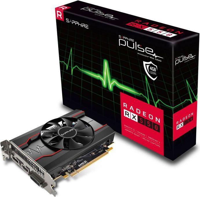 Produktbild Sapphire Radeon RX 550 Pulse G5 4GB GDDR5 Video Card (11268-01-20G) (4 GB)
