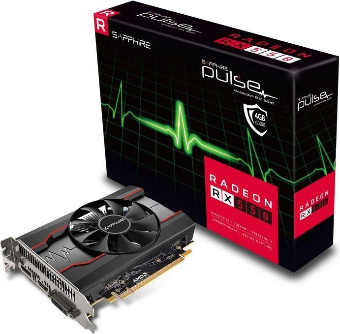 Sapphire Radeon RX 550 Pulse G5 4GB GDDR5 Video Card (11268-01-20G) (4 GB)