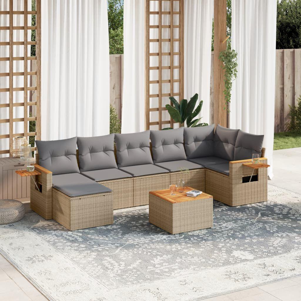 Thumbnail - VidaXL, Gartenlounge, 10-tlg. Garten-Lounge-Set mit Kissen