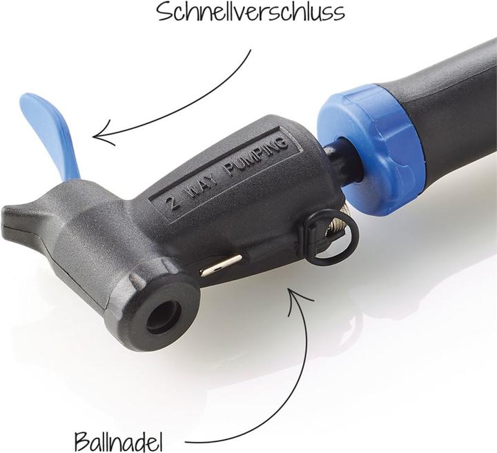 Actual product image Fischer Mini-Fahrrad-Luftpumpe